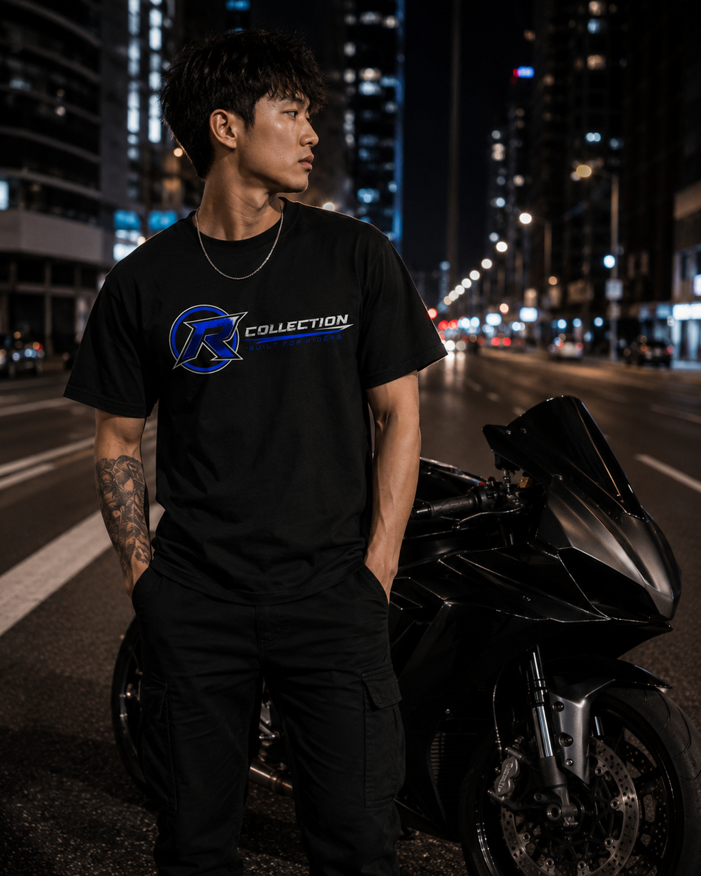Trackside Tee - Blue