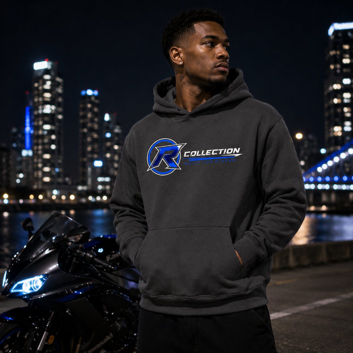 Trackside Hoodie- Blue