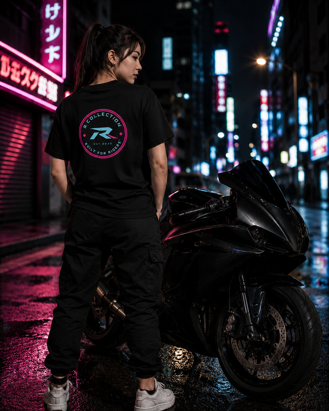 Emblem Tee - Pink/Blue